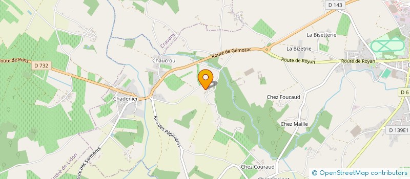 localisation de l'entreprise MONSIEUR MAURICE MERLE  GEMOZAC