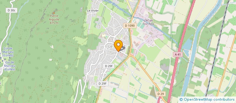 localisation de l'entreprise MONSIEUR MAURICE METAY à LE TOUVET