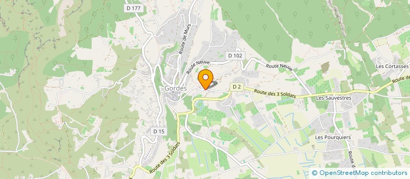 localisation de l'entreprise MONSIEUR MAURICE MEZARD  GORDES