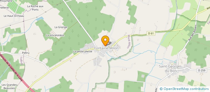 localisation de l'entreprise MONSIEUR MAURICE MICHAUD  LOIRE-AUTHION