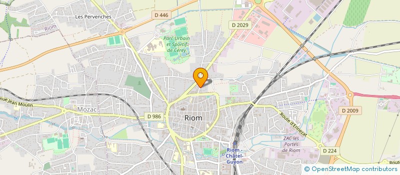 localisation de l'entreprise MONSIEUR MAURICE MICHEL  RIOM