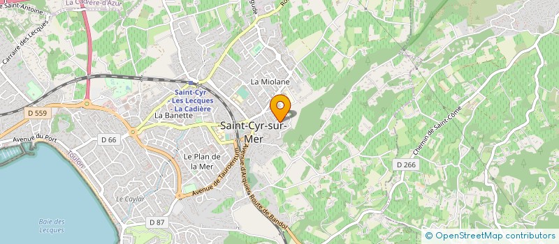 localisation de l'entreprise MONSIEUR MAURICE MICHEL à SAINT-CYR-SUR-MER