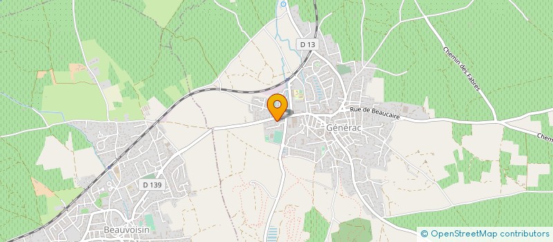 localisation de l'entreprise MONSIEUR MAURICE MONIER  GENERAC