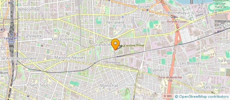 localisation de l'entreprise MONSIEUR MAURICE MONNET  VILLEURBANNE