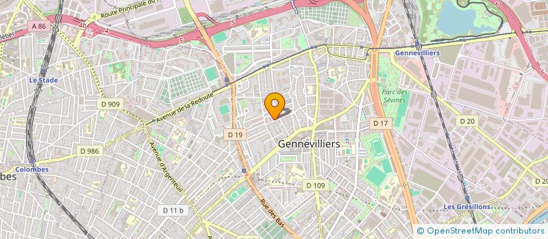 localisation de l'entreprise MONSIEUR MAURICE MONVOISIN à GENNEVILLIERS