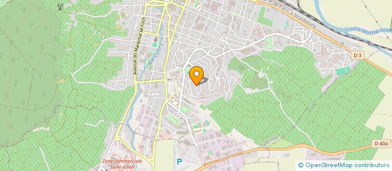 localisation de l'entreprise MONSIEUR MAURICE MOREAU  EPERNAY