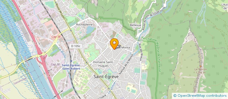 localisation de l'entreprise MONSIEUR MAURICE MORIN  SAINT-EGREVE