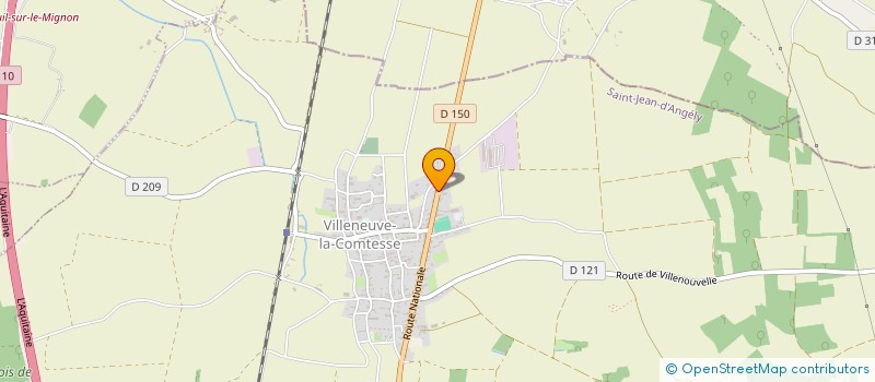 localisation de l'entreprise MONSIEUR MAURICE MORIN  LA CROIX-COMTESSE