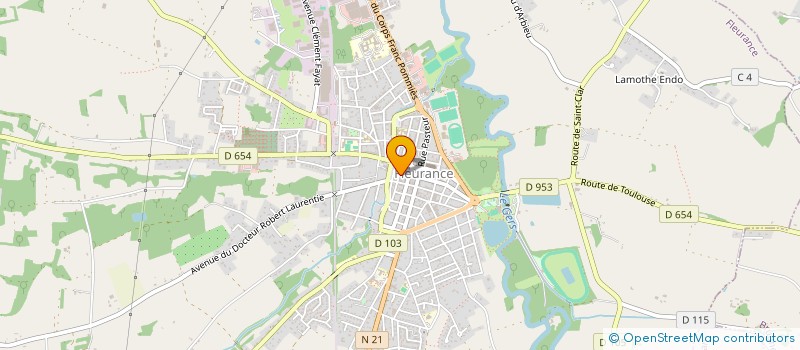 localisation de l'entreprise MONSIEUR MAURICE MORO  FLEURANCE