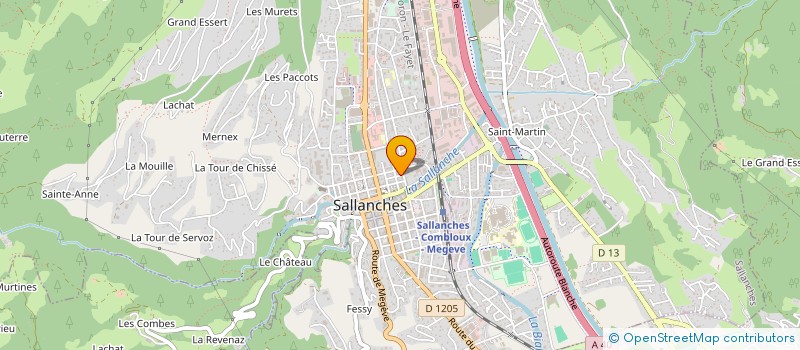 localisation de l'entreprise MONSIEUR MAURICE MUFFAT  SALLANCHES