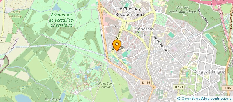 localisation de l'entreprise MONSIEUR MAURICE MULLMAIER  LE CHESNAY-ROCQUENCOURT