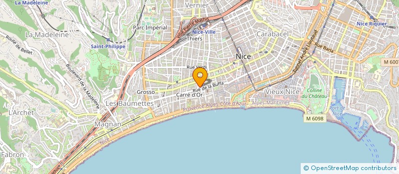 localisation de l'entreprise MONSIEUR MAURICE NEGRE  NICE