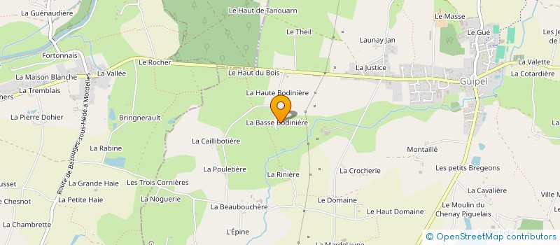 localisation de l'entreprise MONSIEUR MAURICE NERREMBOURG à GUIPEL