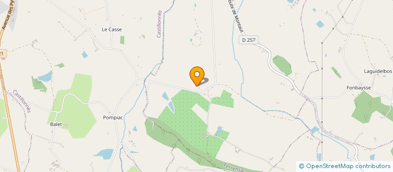 localisation de l'entreprise MONSIEUR MAURICE NEWLAND  FERRENSAC