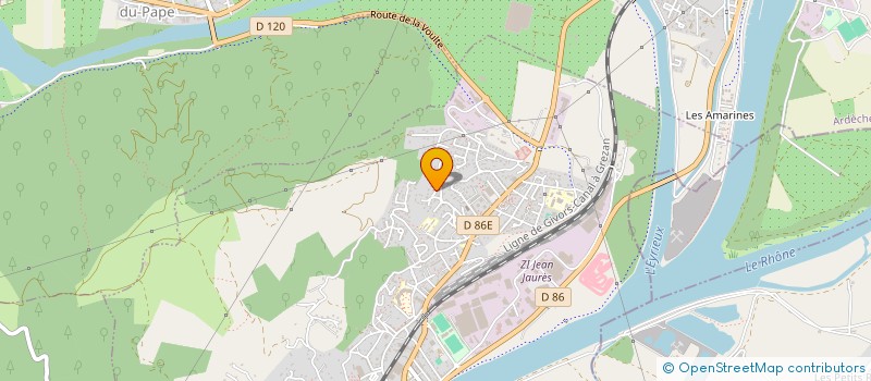 localisation de l'entreprise MONSIEUR MAURICE NORMANT à LA VOULTE-SUR-RHONE