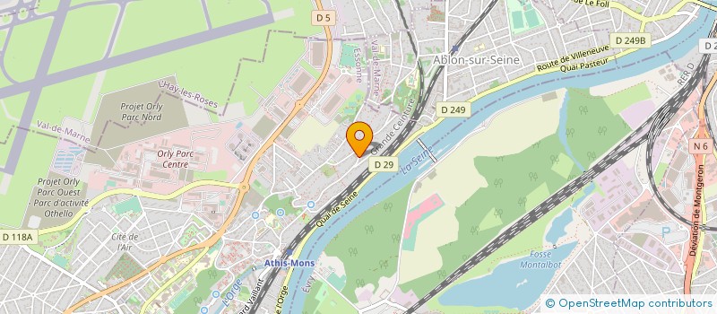 localisation de l'entreprise MONSIEUR MAURICE NOTARANTONIO à ATHIS-MONS