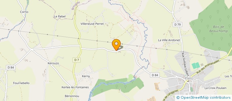 localisation de l'entreprise MONSIEUR MAURICE ODIC  CHATELAUDREN-PLOUAGAT