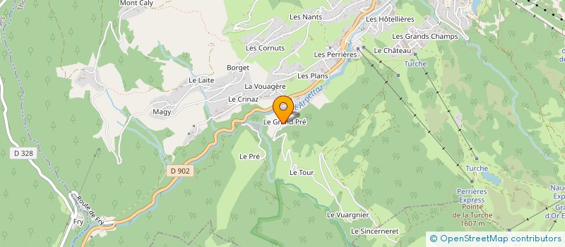 localisation de l'entreprise MONSIEUR MAURICE OLLIER à LES GETS
