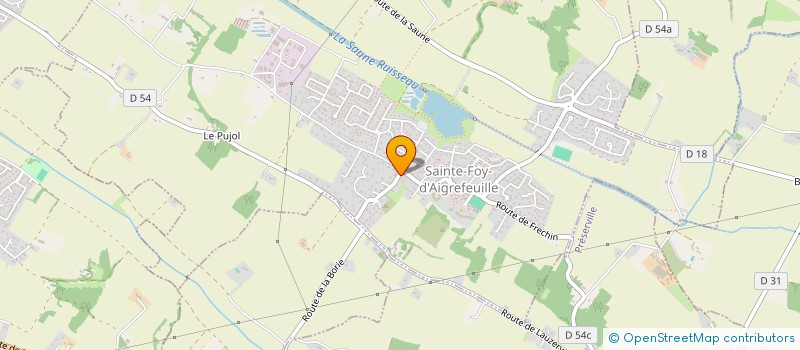 localisation de l'entreprise MONSIEUR MAURICE PAILLES à SAINTE-FOY-D'AIGREFEUILLE
