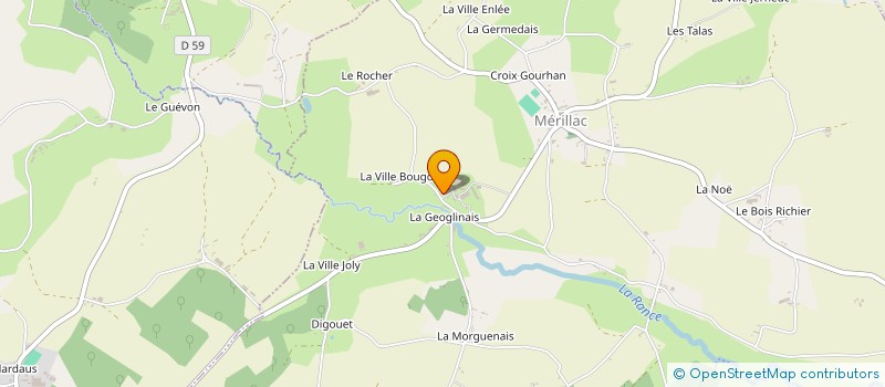 localisation de l'entreprise MONSIEUR MAURICE PANSART à MERILLAC
