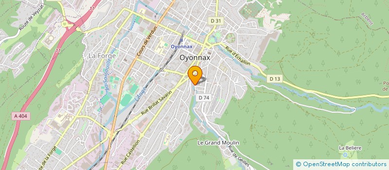 localisation de l'entreprise MONSIEUR MAURICE PELLIN à OYONNAX