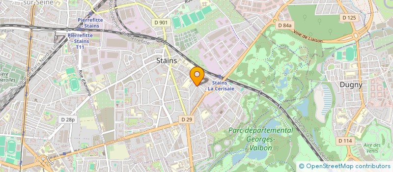 localisation de l'entreprise MONSIEUR MAURICE PERESSINI à STAINS