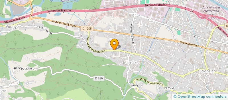 localisation de l'entreprise MONSIEUR MAURICE PERNAT  MARNAZ