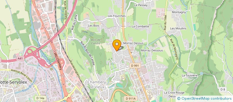 localisation de l'entreprise MONSIEUR MAURICE PERRIER  CHAMBERY