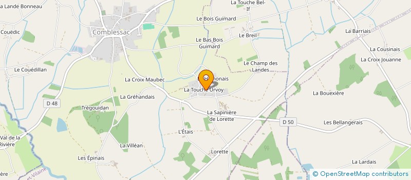 localisation de l'entreprise MONSIEUR MAURICE PERROT  COMBLESSAC