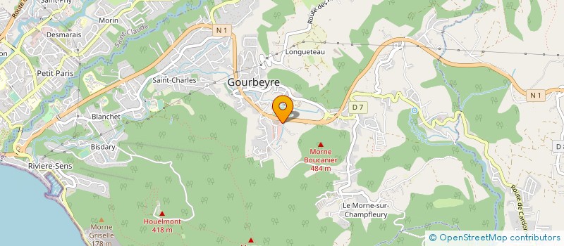 localisation de l'entreprise MONSIEUR MAURICE PETIT à GOURBEYRE