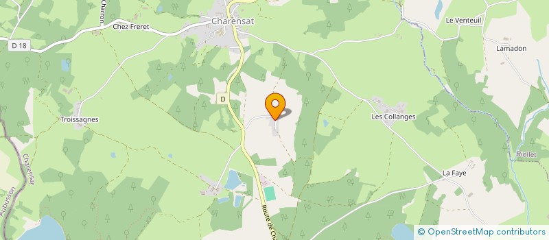 localisation de l'entreprise MONSIEUR MAURICE PETIT  CHARENSAT