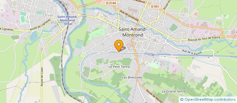 localisation de l'entreprise MONSIEUR MAURICE PETIT à SAINT-AMAND-MONTROND