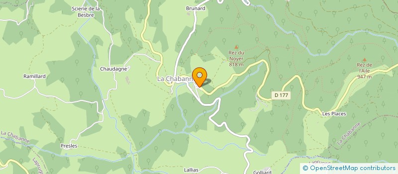 localisation de l'entreprise MONSIEUR MAURICE PICAUD  CHATEL-MONTAGNE