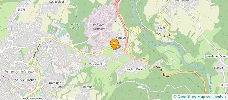 localisation de l'entreprise MONSIEUR MAURICE PILLET à ANNECY