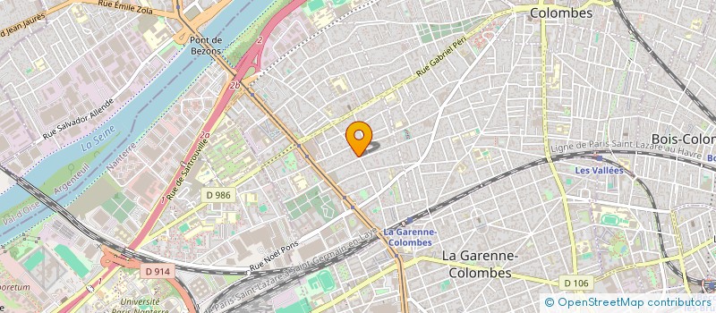 localisation de l'entreprise MONSIEUR MAURICE PINTO à COLOMBES