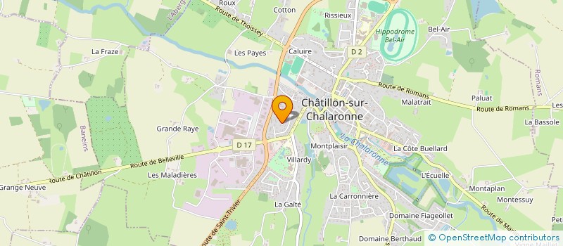 localisation de l'entreprise MONSIEUR MAURICE PIRON à CHATILLON-SUR-CHALARONNE