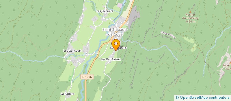 localisation de l'entreprise MONSIEUR MAURICE POING à SAINT-THIBAUD-DE-COUZ