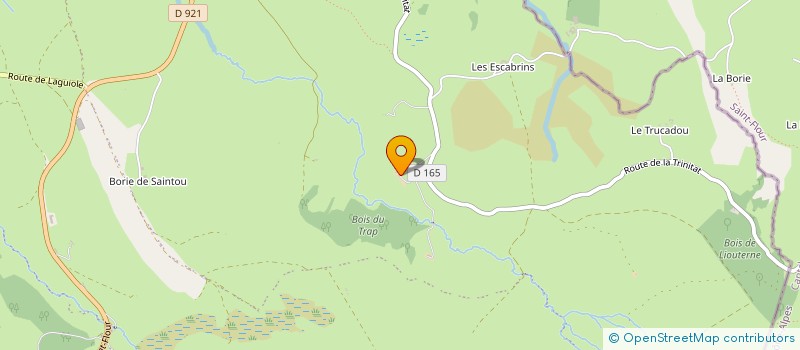 localisation de l'entreprise MONSIEUR MAURICE POIRIER  LAGUIOLE