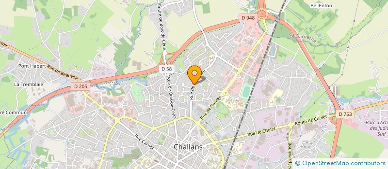 localisation de l'entreprise MONSIEUR MAURICE POIRON à CHALLANS