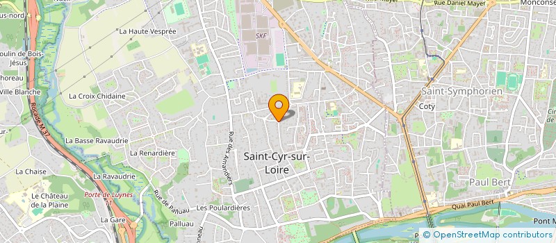localisation de l'entreprise MONSIEUR MAURICE POISSON  SAINT-CYR-SUR-LOIRE