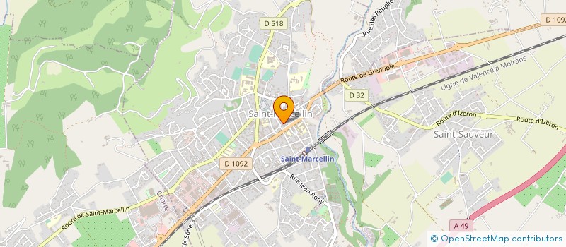 localisation de l'entreprise MONSIEUR MAURICE PONCET  SAINT-MARCELLIN