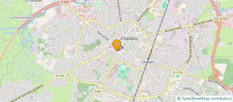 localisation de l'entreprise MONSIEUR MAURICE PONTOIZEAU à CHALLANS