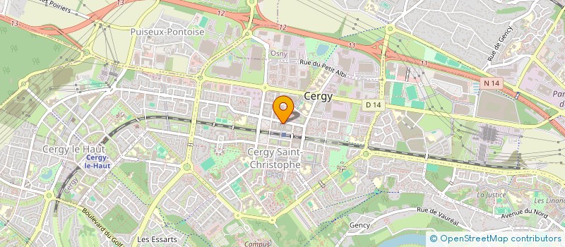 localisation de l'entreprise MONSIEUR MAURICE POREE  CERGY