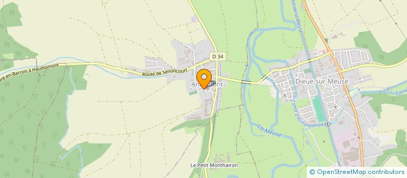 localisation de l'entreprise MONSIEUR MAURICE PORNOT à DIEUE-SUR-MEUSE