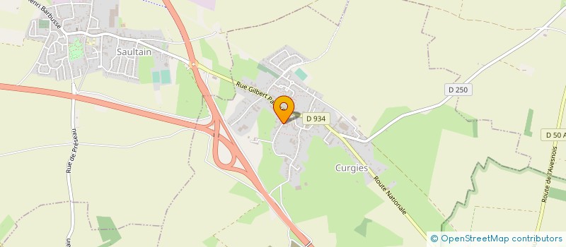 localisation de l'entreprise MONSIEUR MAURICE PORTIER  CURGIES