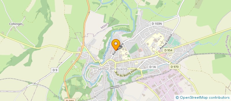 localisation de l'entreprise MONSIEUR MAURICE POTIER à SEMUR-EN-AUXOIS