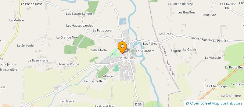 localisation de l'entreprise MONSIEUR MAURICE POTIER  AMANLIS