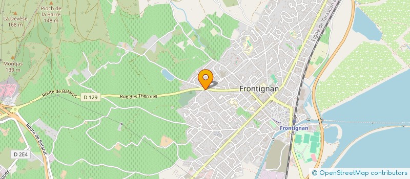 localisation de l'entreprise MONSIEUR MAURICE POUGET à FRONTIGNAN