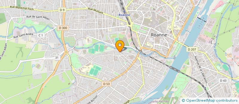 localisation de l'entreprise MONSIEUR MAURICE POYET  ROANNE