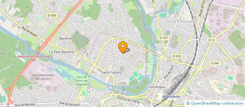 localisation de l'entreprise MONSIEUR MAURICE PREGNON à ANGOULEME